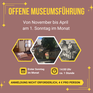 Offene Museumsführung, 1. Sonntag im Monat von November bis April