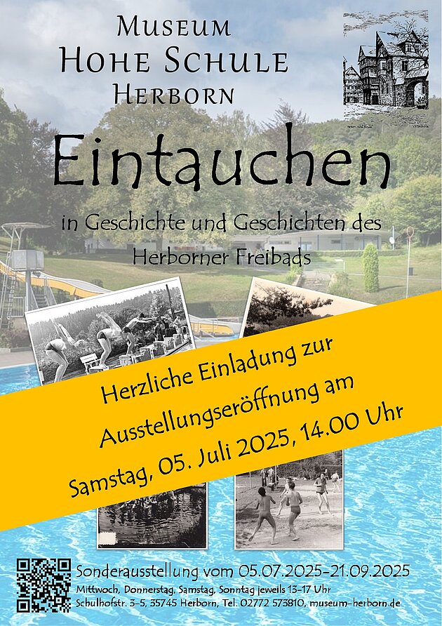 Plakat Sonderausstellung "Eintauchen..."