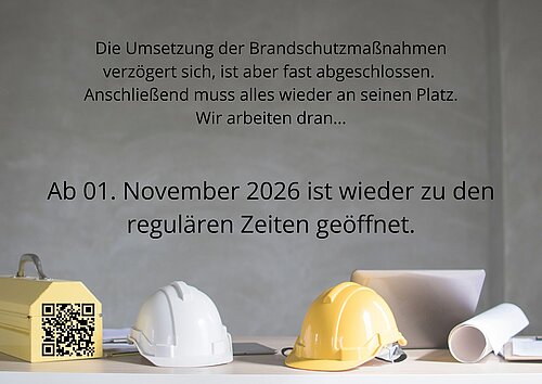 Verlängerung Schließung nach Umsetzung von Brandschutzmaßnahmen