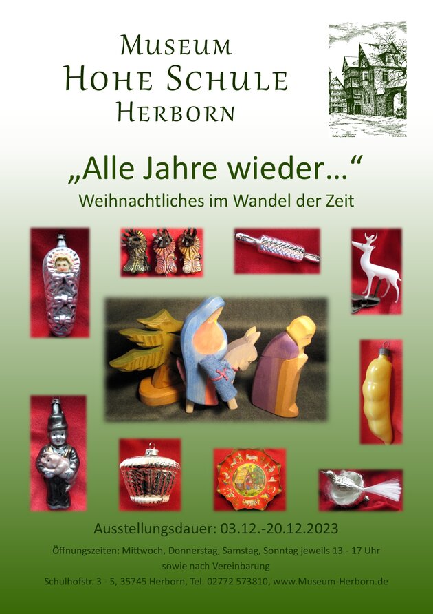 Plakat Sonderausstellung "Alle Jahre wieder"